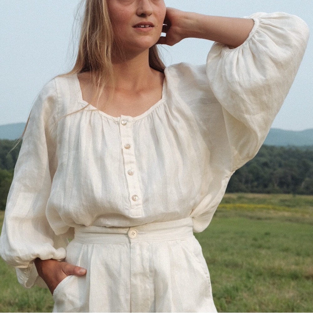 Rudy Jude Medium Linen Debbie Blouse - NWT